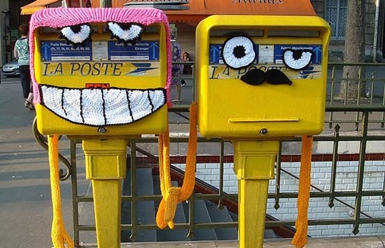 Le street tricot, art urbain hyper tendance !